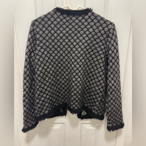 Sutton Studio Black and White Cardigan - Picture 5 of 7